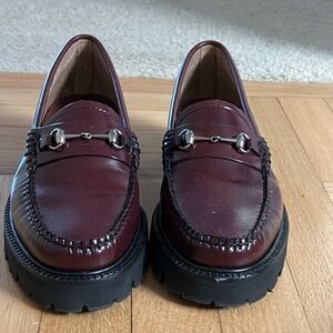 BASS WEEJUNS PLATFORM LOAFERS